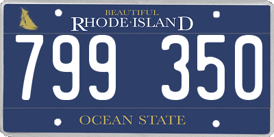 RI license plate 799350