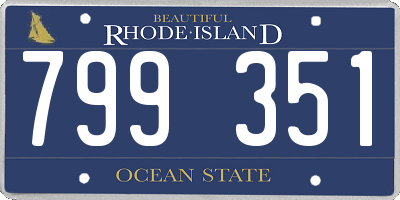 RI license plate 799351