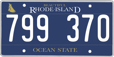 RI license plate 799370