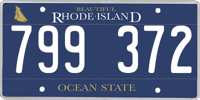 RI license plate 799372