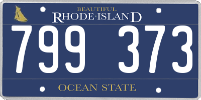 RI license plate 799373