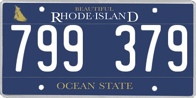 RI license plate 799379