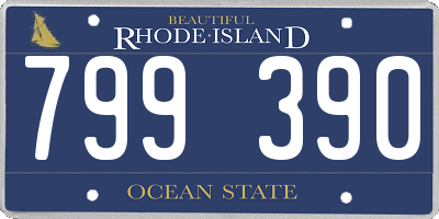 RI license plate 799390