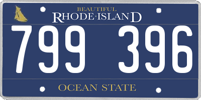 RI license plate 799396