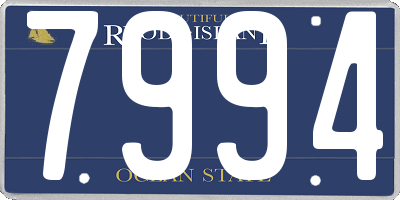 RI license plate 7994