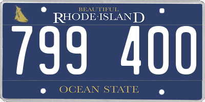 RI license plate 799400