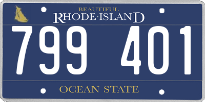 RI license plate 799401