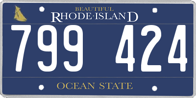 RI license plate 799424