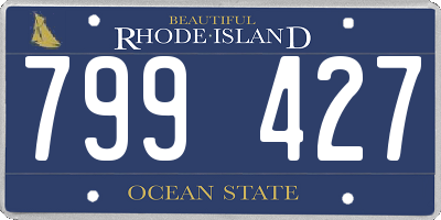 RI license plate 799427