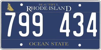 RI license plate 799434
