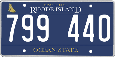 RI license plate 799440