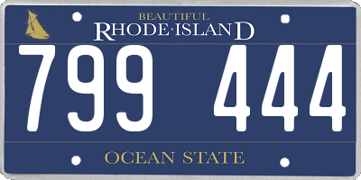 RI license plate 799444