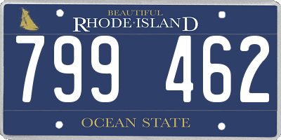 RI license plate 799462