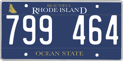 RI license plate 799464