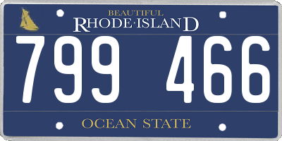 RI license plate 799466