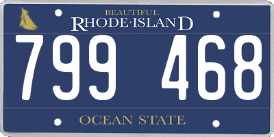 RI license plate 799468