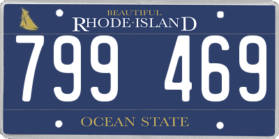 RI license plate 799469
