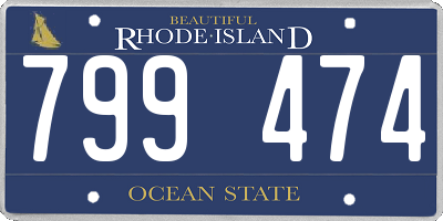 RI license plate 799474