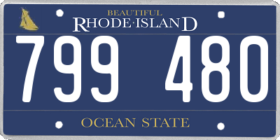 RI license plate 799480