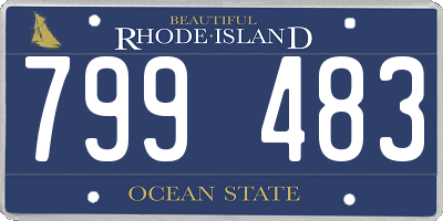 RI license plate 799483