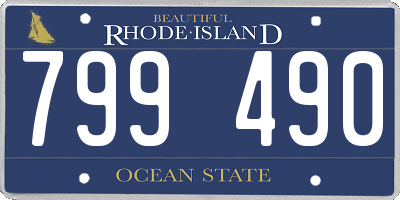 RI license plate 799490