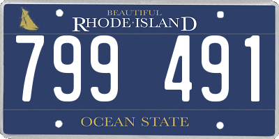 RI license plate 799491