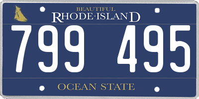 RI license plate 799495