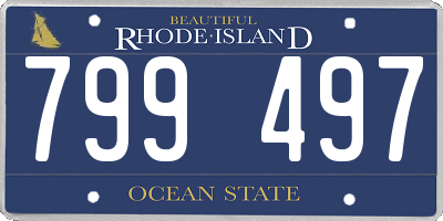 RI license plate 799497