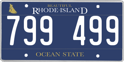 RI license plate 799499