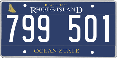 RI license plate 799501