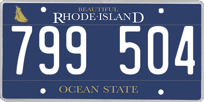 RI license plate 799504