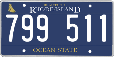 RI license plate 799511