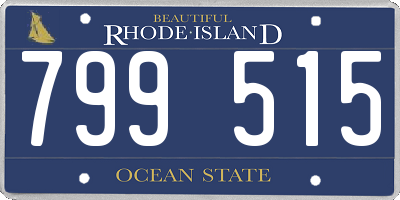 RI license plate 799515