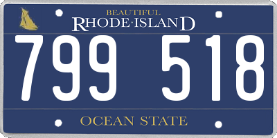 RI license plate 799518