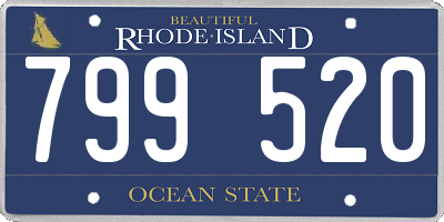 RI license plate 799520