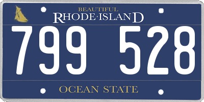 RI license plate 799528