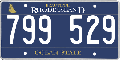 RI license plate 799529