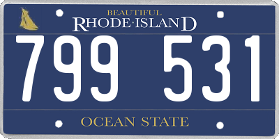 RI license plate 799531