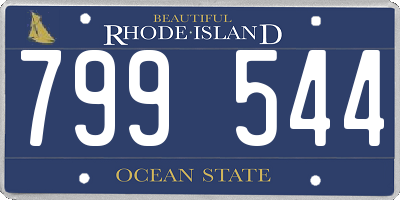 RI license plate 799544
