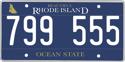 RI license plate 799555