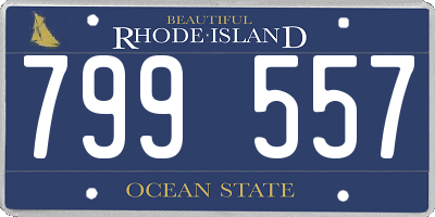 RI license plate 799557