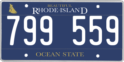 RI license plate 799559
