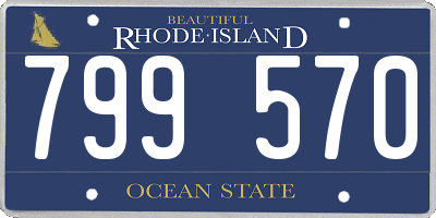 RI license plate 799570