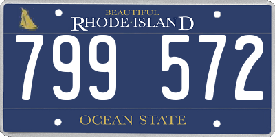 RI license plate 799572