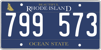 RI license plate 799573