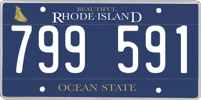 RI license plate 799591