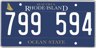 RI license plate 799594