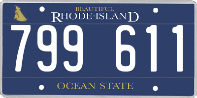 RI license plate 799611