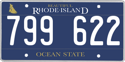 RI license plate 799622
