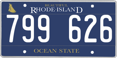 RI license plate 799626